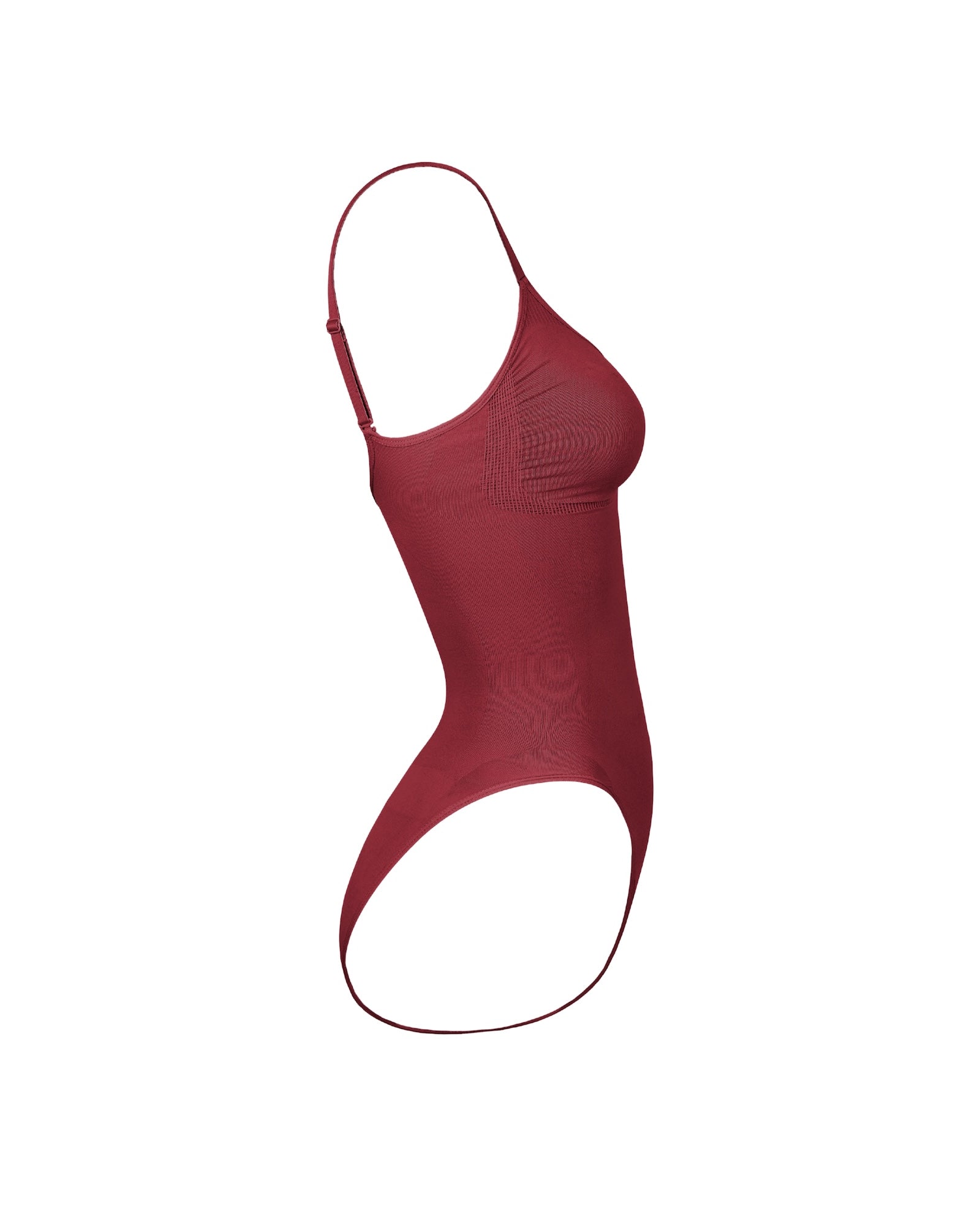 Side view of Cherry Classic Shapewear Bodysuit