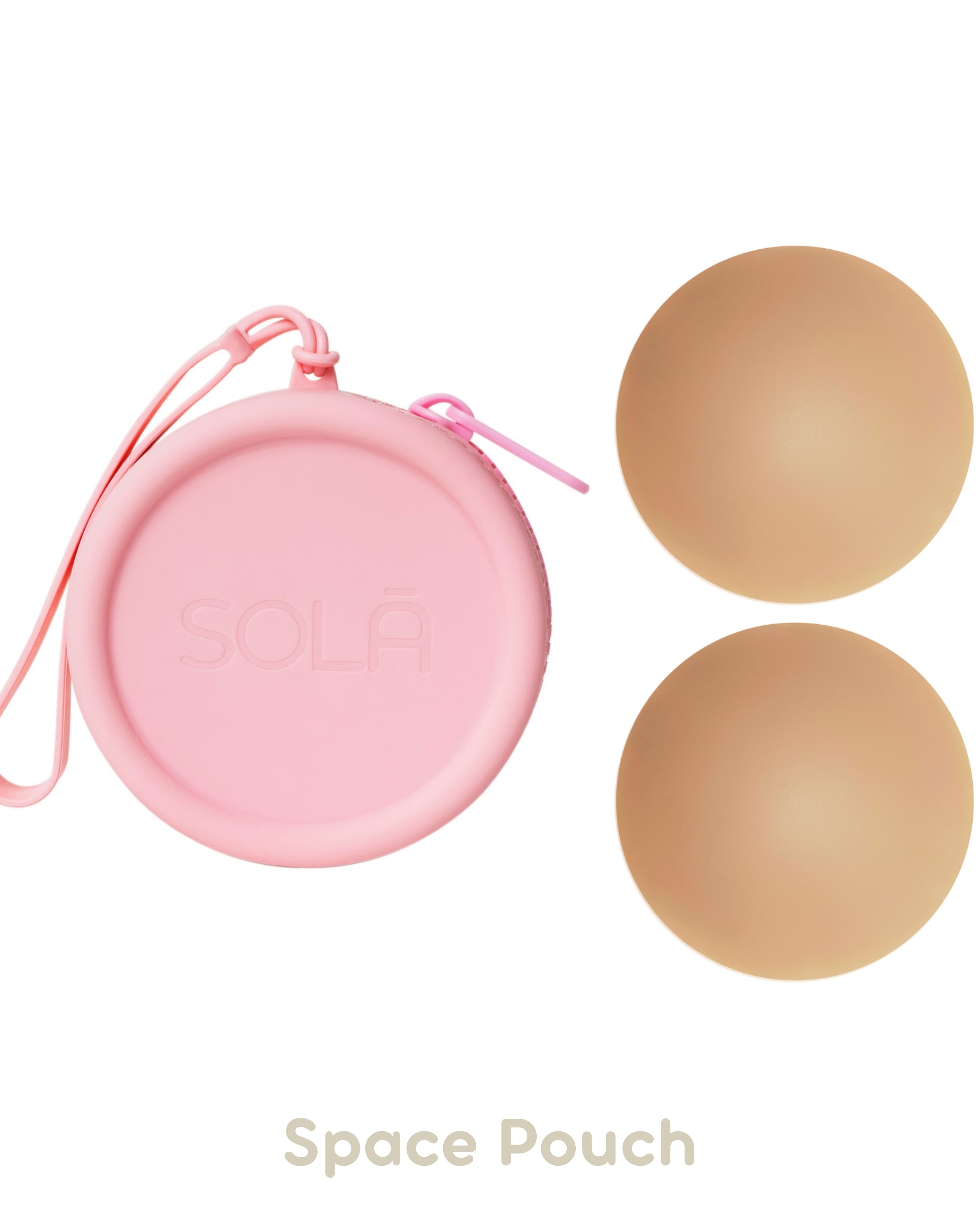 Dune nipple cover with space pouch