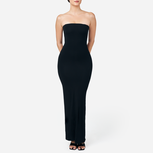 Sculpting Black Strapless Shapewear Maxi Dress