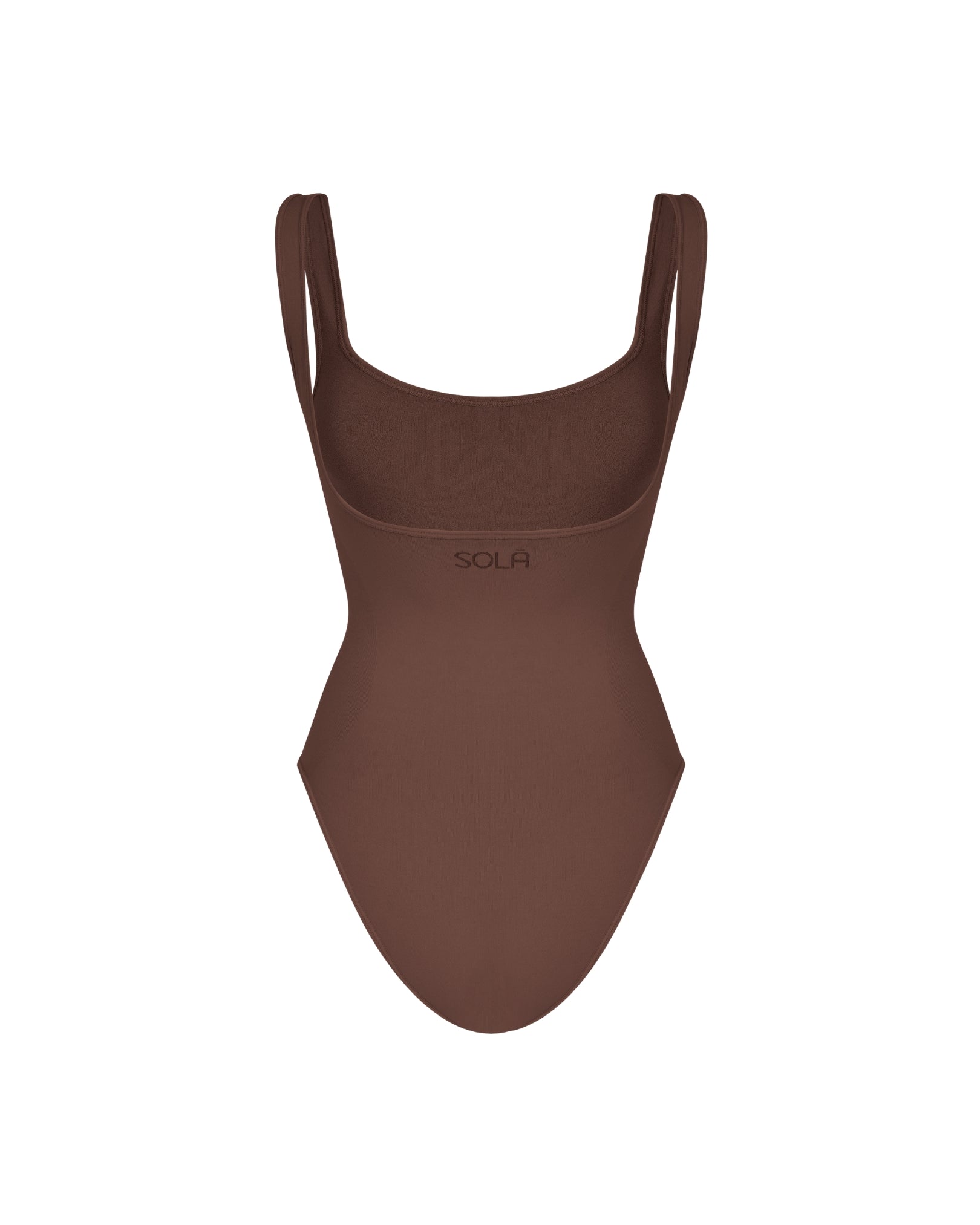 Back view of Teddy Square Neck Shapewear Bodysuit