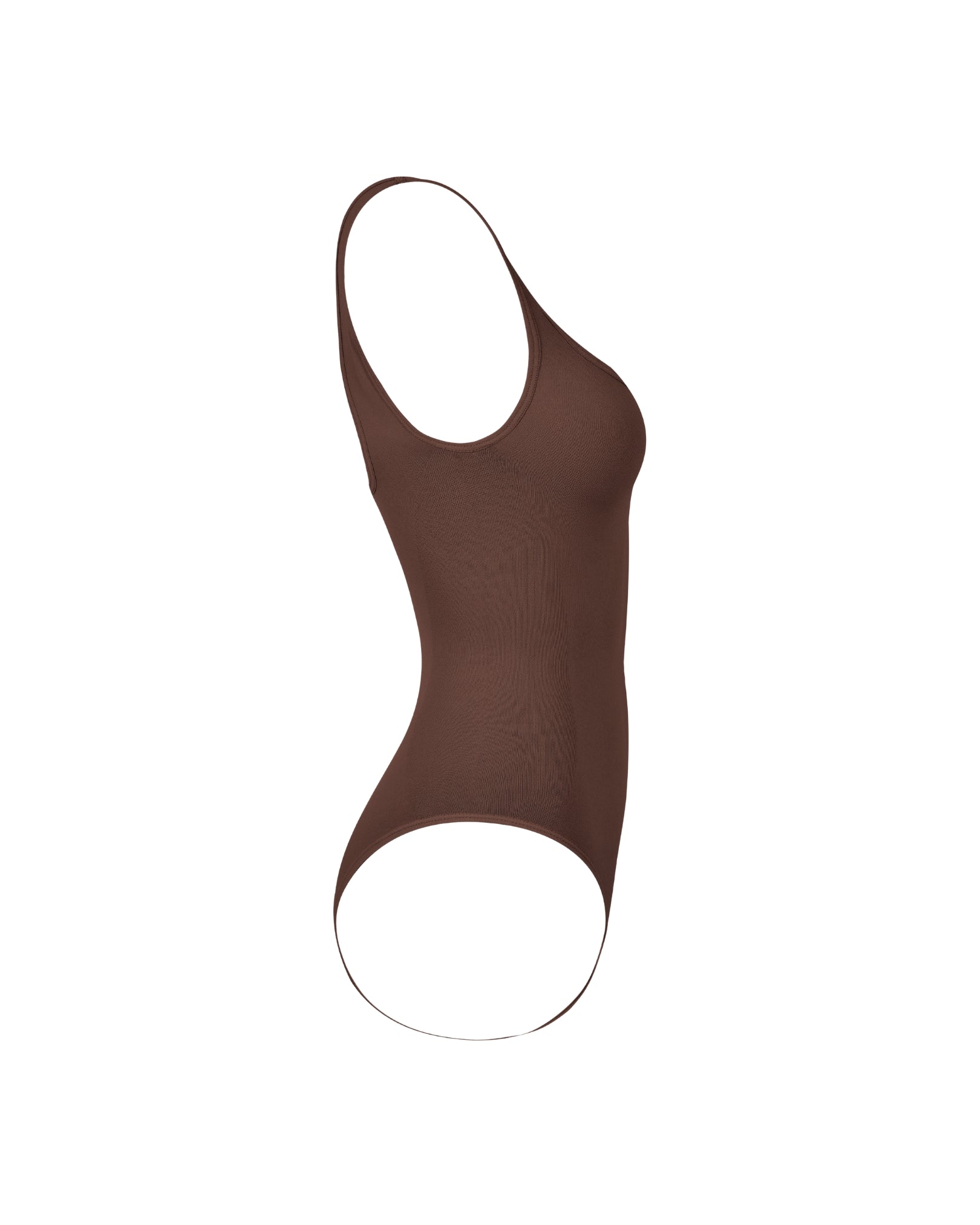 Side view of Teddy Square Neck Shapewear Bodysuit