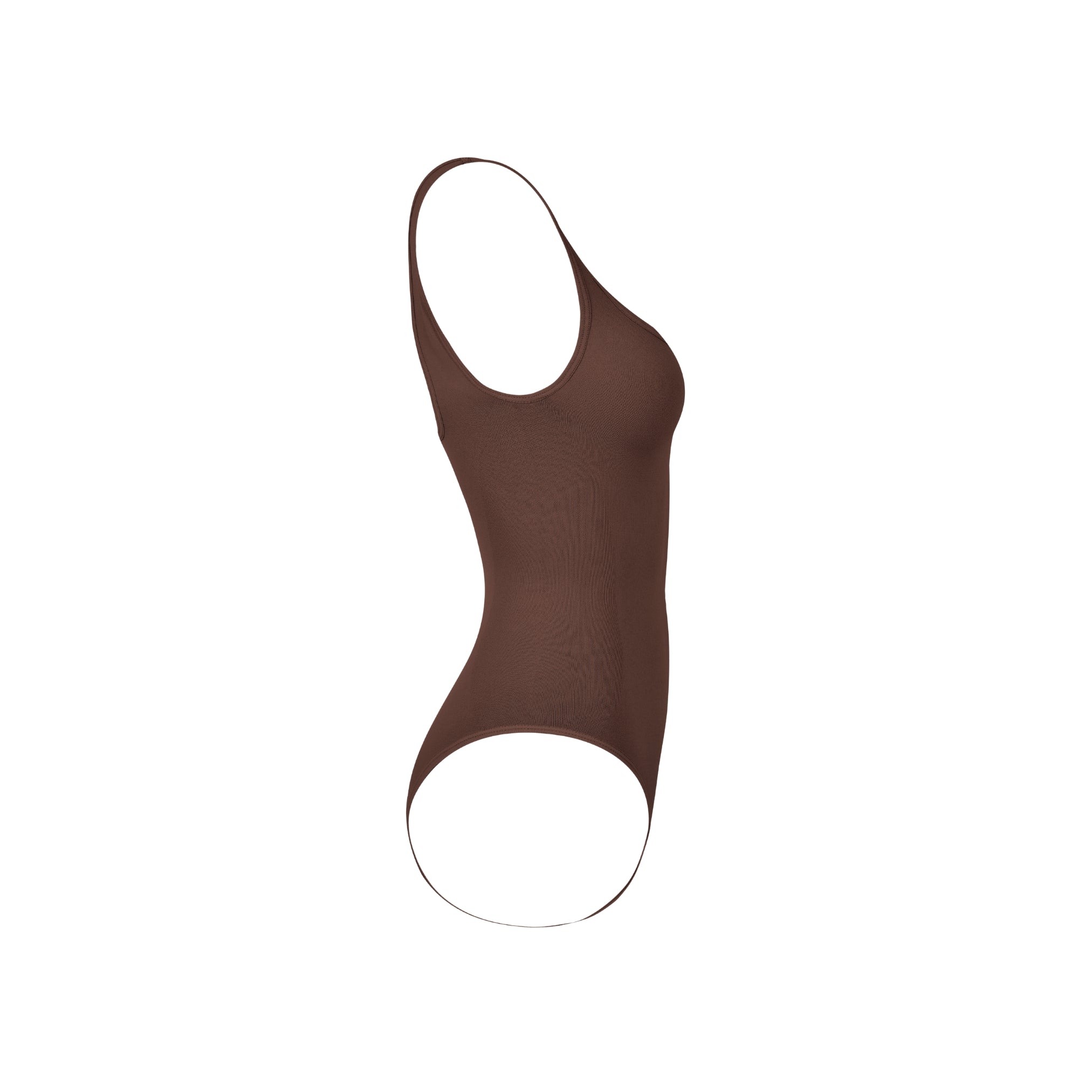 Side view of Teddy Square Neck Shapewear Bodysuit