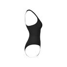 Side view of Black Halter Neck Shapewear Bodysuit