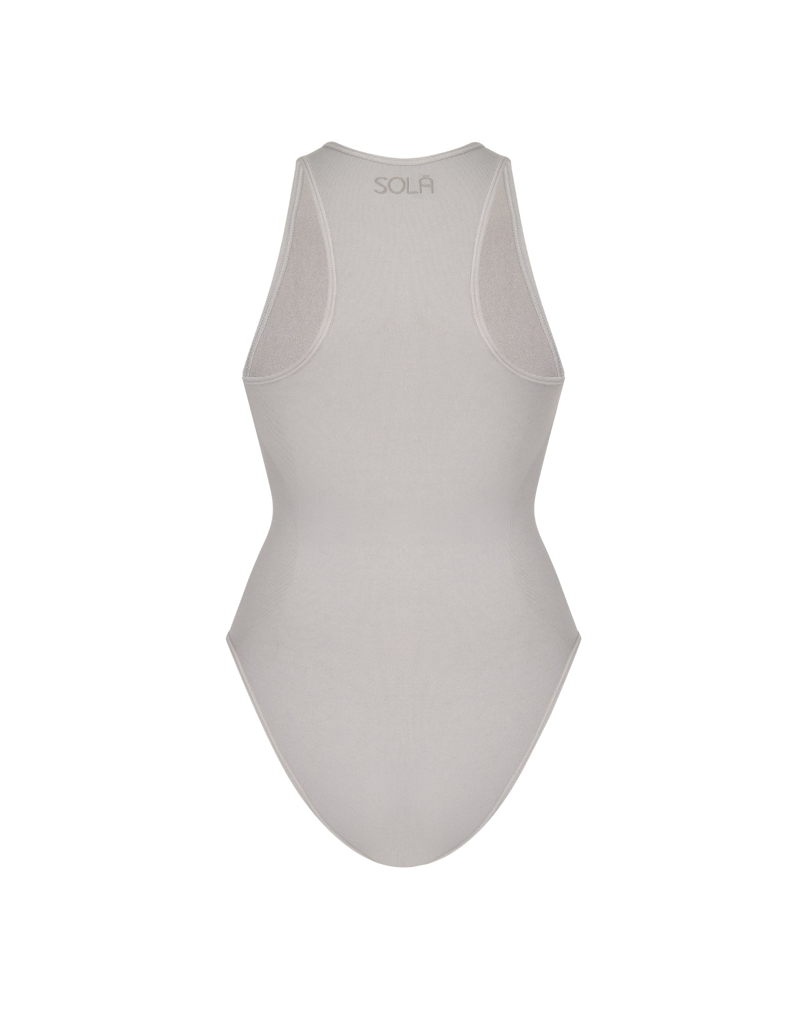 Back view of Stone Halter Neck Shapewear Bodysuit
