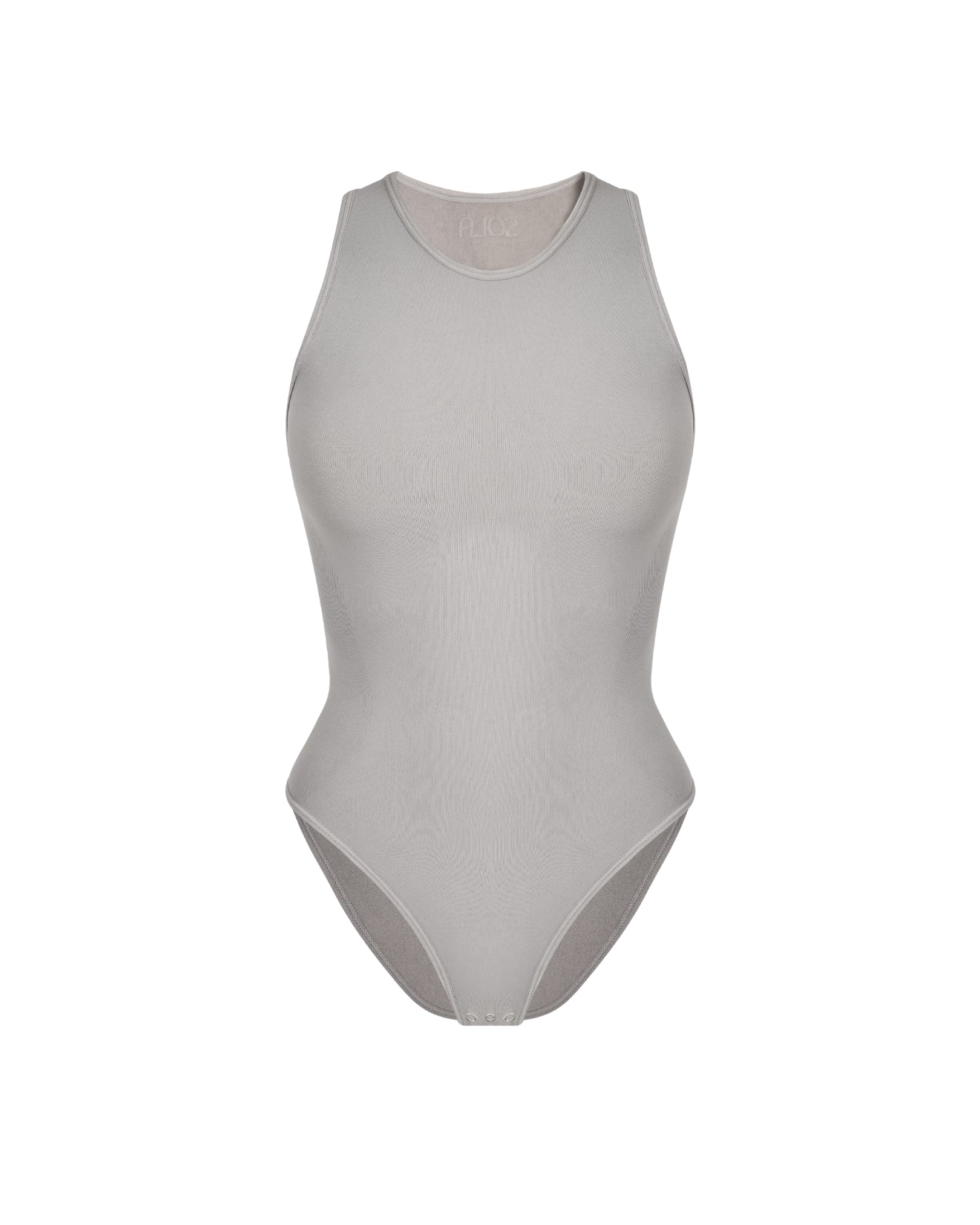 Front view of Stone Halter Neck Shapewear Bodysuit