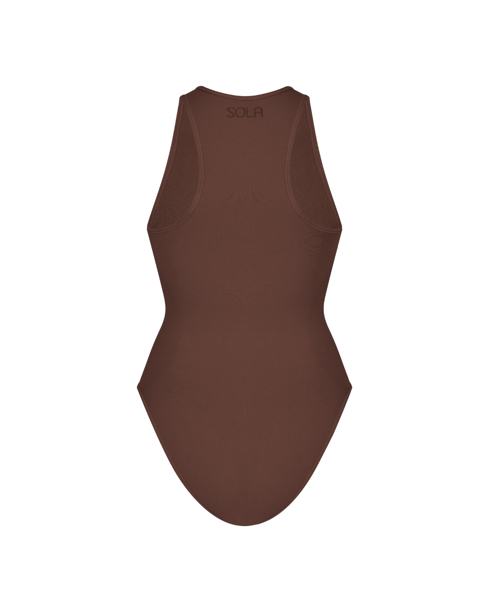 Back view of Teddy Halter Neck Shapewear Bodysuit