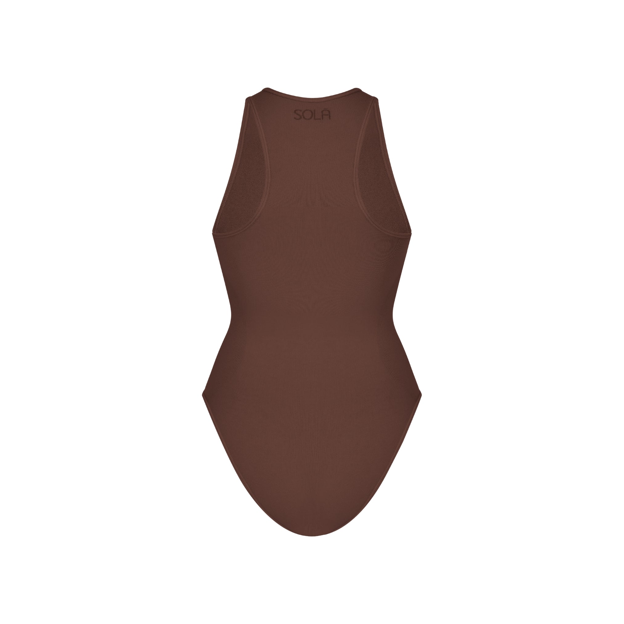 Back view of Teddy Halter Neck Shapewear Bodysuit