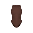 Front view of Teddy Halter Neck Shapewear Bodysuit