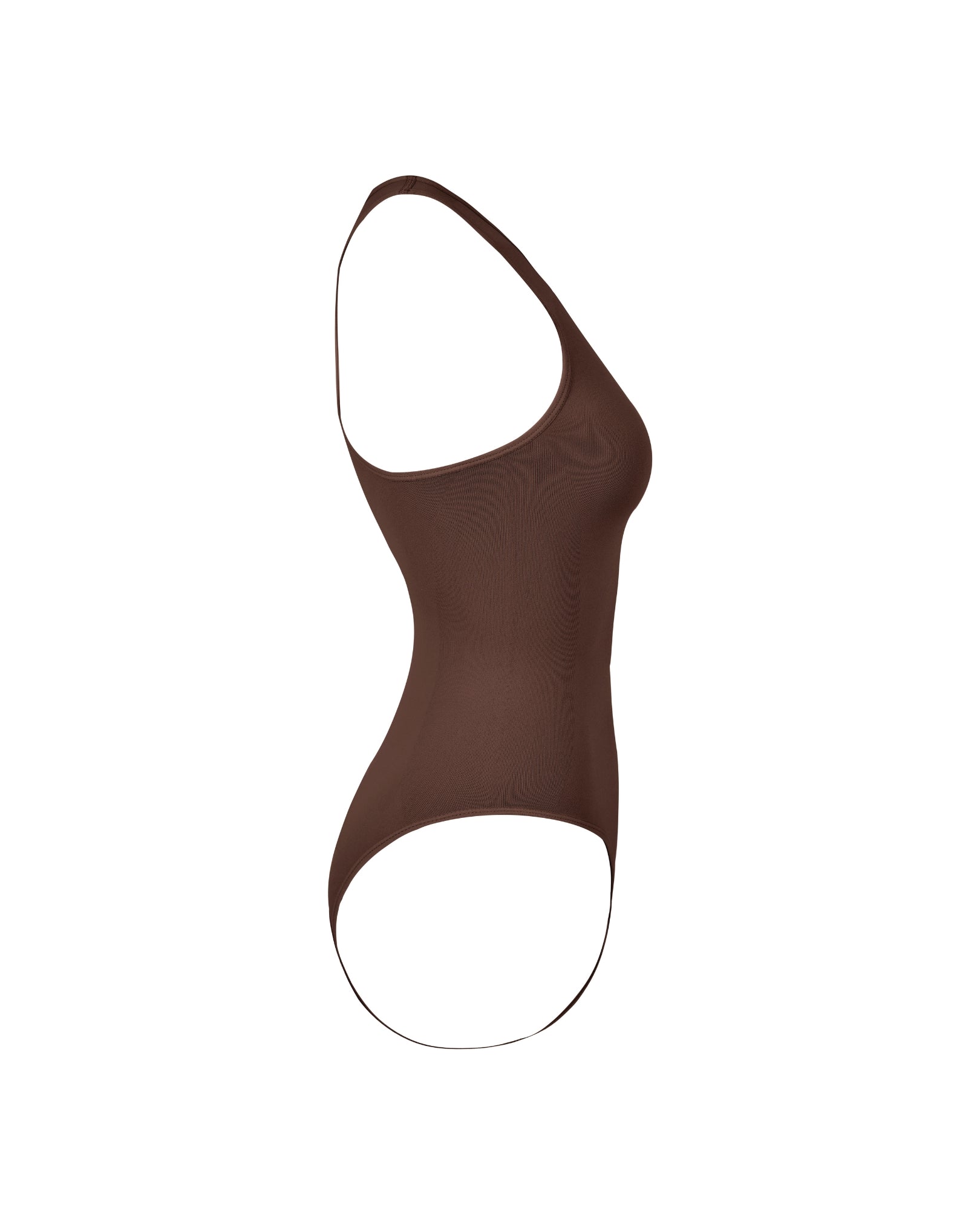 Side view of Teddy Halter Neck Shapewear Bodysuit