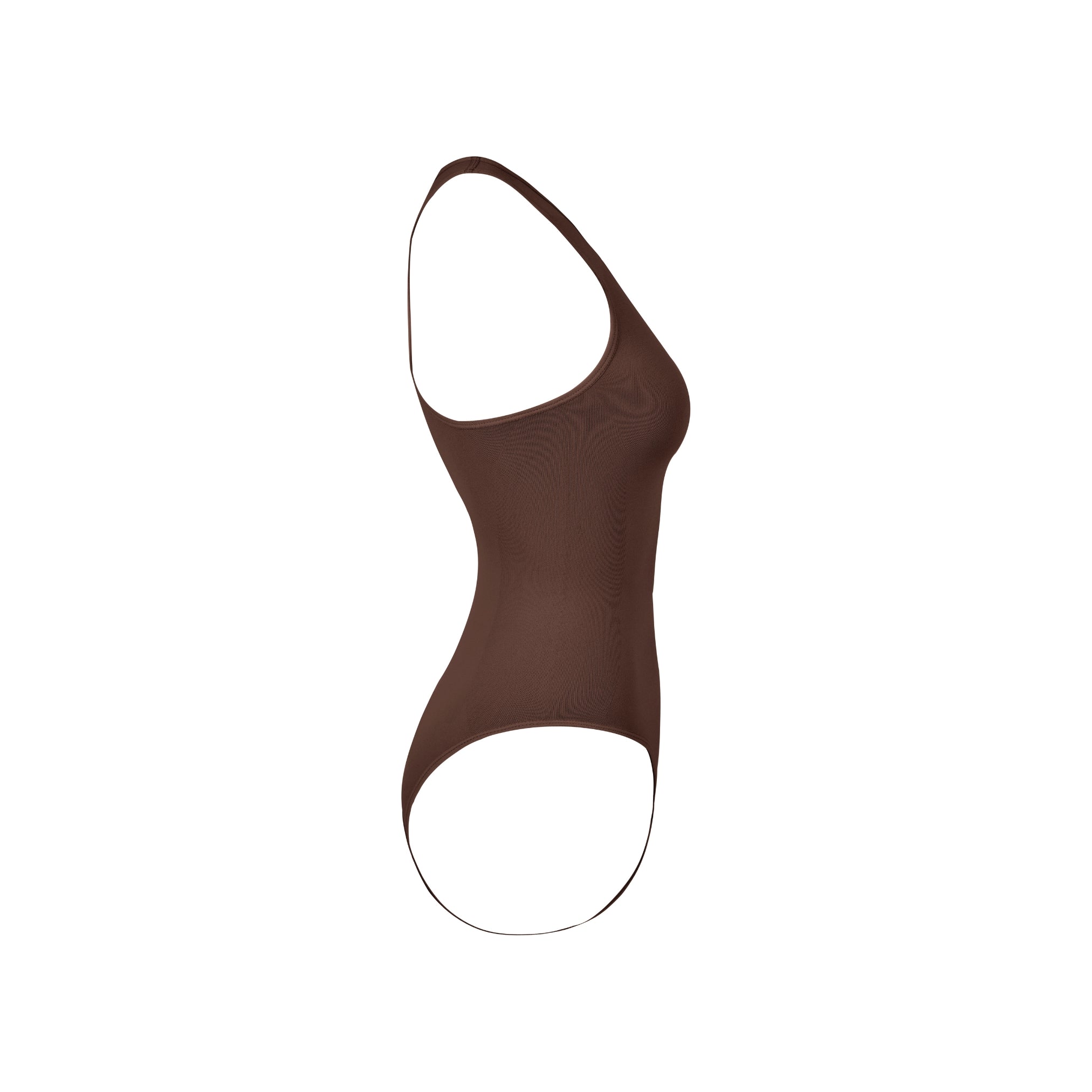 Side view of Teddy Halter Neck Shapewear Bodysuit