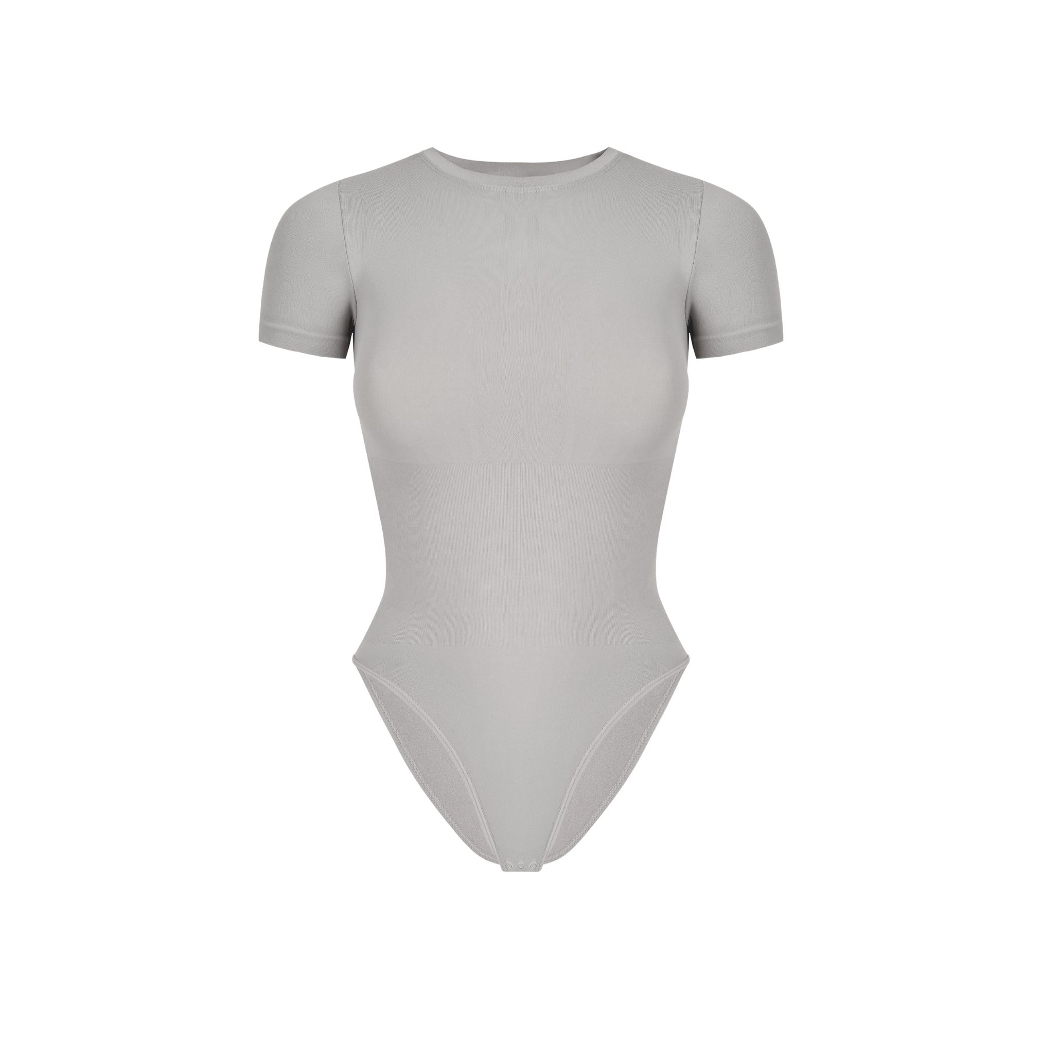 Front view of Stone Shortsleeve Shapewear Bodysuit
