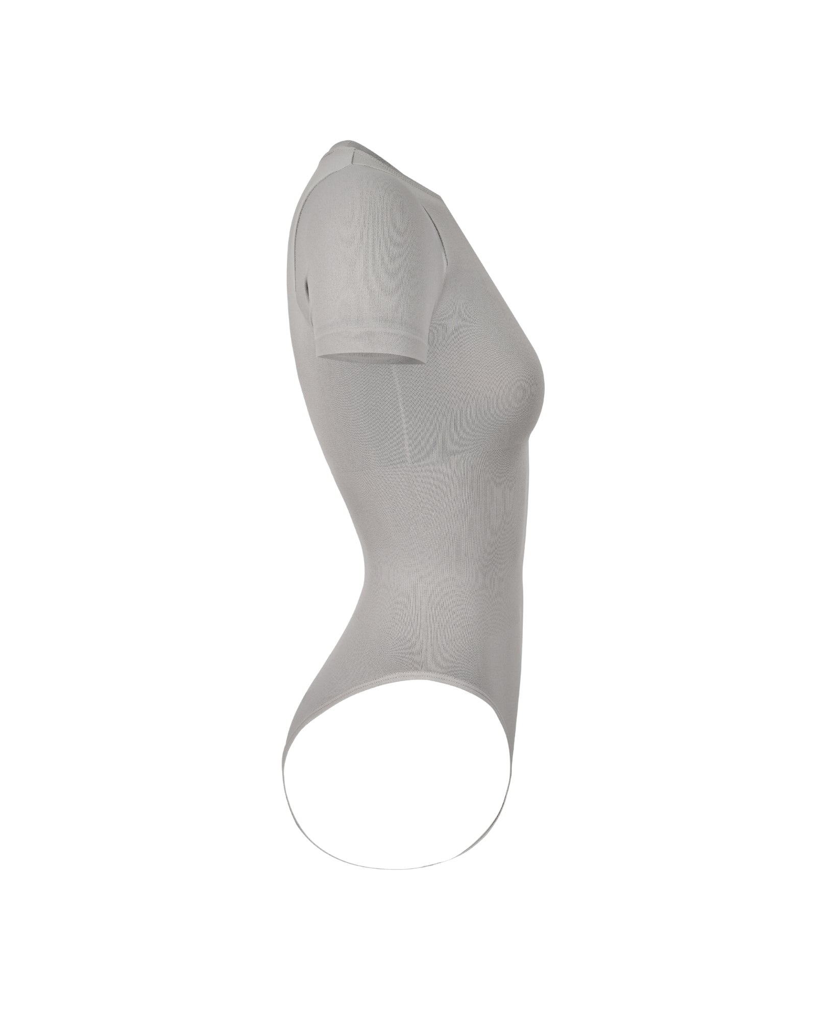 Side view of Stone Shortsleeve Shapewear Bodysuit