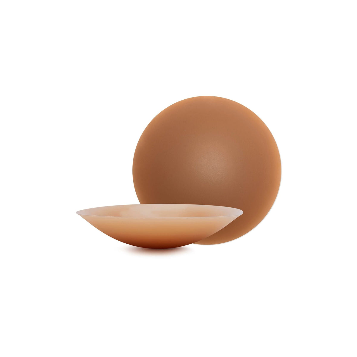 Brown ceramic bowl on a white background