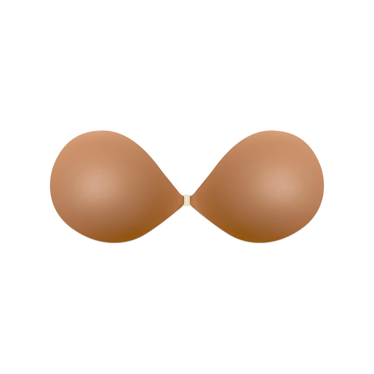 Nude-colored bra on a white background