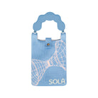 A close up view of Knitted Phone Bag