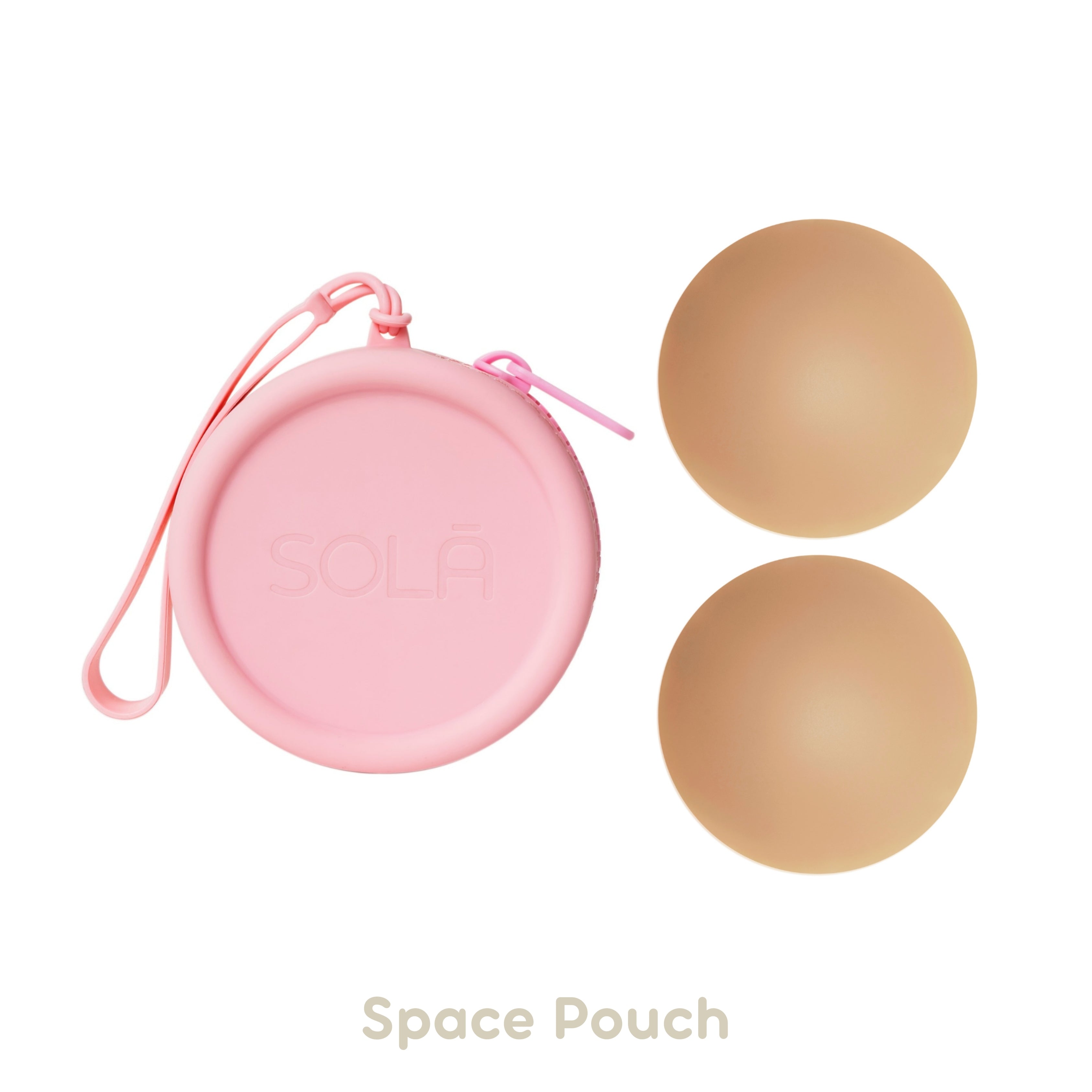 Dune nipple cover with space pouch