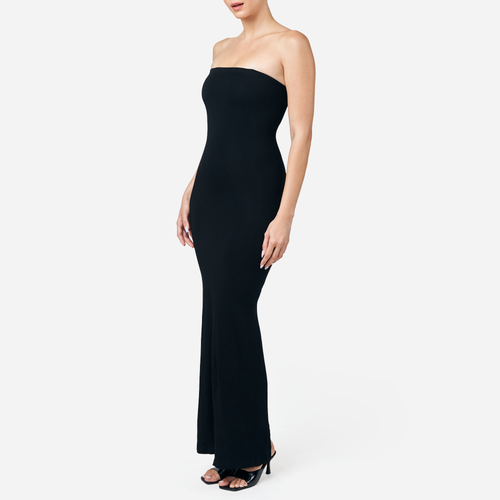 Sculpting Black Strapless Shapewear Maxi Dress