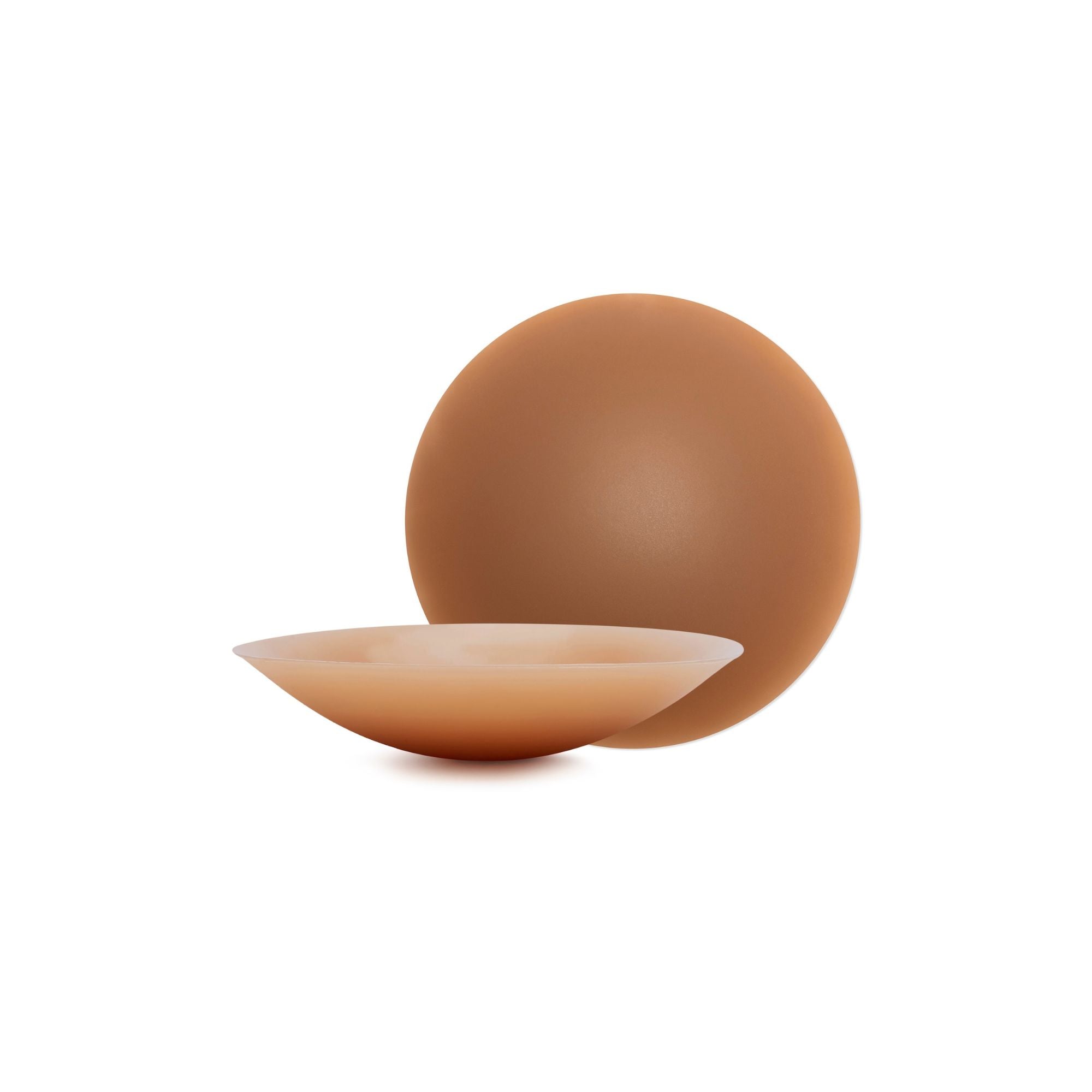 Brown ceramic bowl on a white background