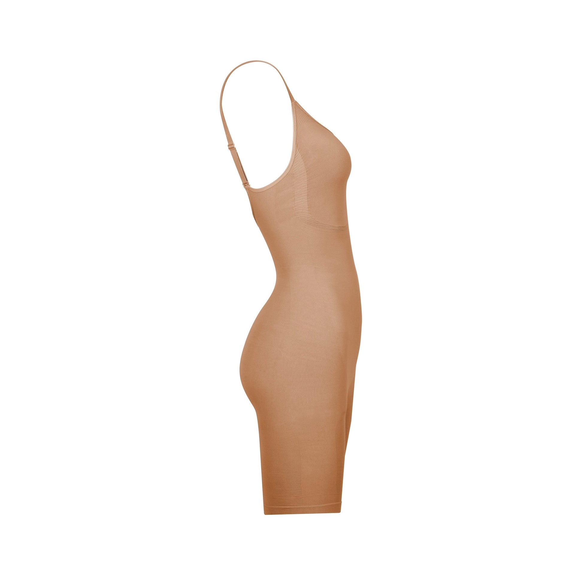 BROWN MID THIGH BODYSUIT main image 1